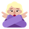 Woman Gesturing No- Medium-Light Skin Tone emoji on Microsoft